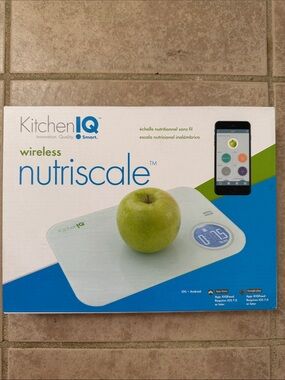 KitchenIQ Wireless NutriScale Digital Food Scale - White
